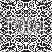 Hobbysjabloon - Template 6x6" 15x15cm scrollwork