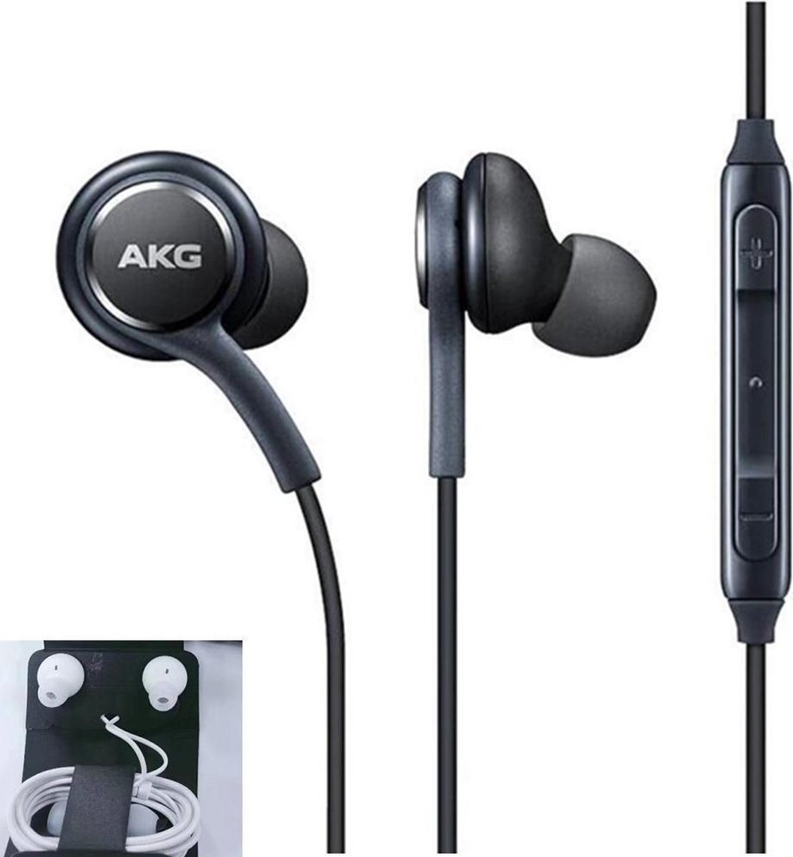 Wired AKG Earphones - Zwart - Samsung Galaxy S10+ oortjes - Tuned by AKG - In-ear oordoppen - Oortjes met draad - Noice-cancelled - Android apparaat oortjes - Merkloos