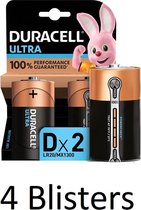 Duracell Ultra alkaline D-batterijen - 8 stuks