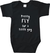 Romper Pretty fly for a little guy Zwart 74/80