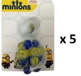 Knikkers - Despicable me - Minions - 5 x 16 stuks - 80 knikkers totaal