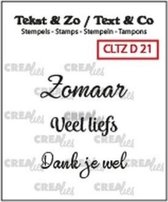 Crealies • Tekst & Zo NL tekst stempel no.21