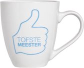 Beker 55cl Deco 'tofste Meester' d10.5xh11.5cm Porselein -  (set van 6)