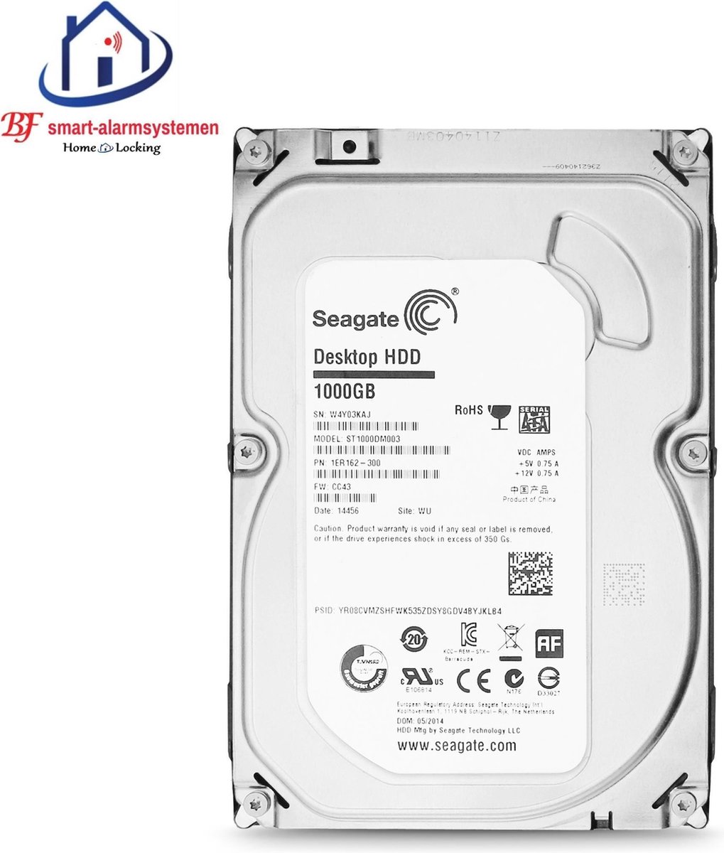 Seagate hard disk voor NVR 2TB CHD-561