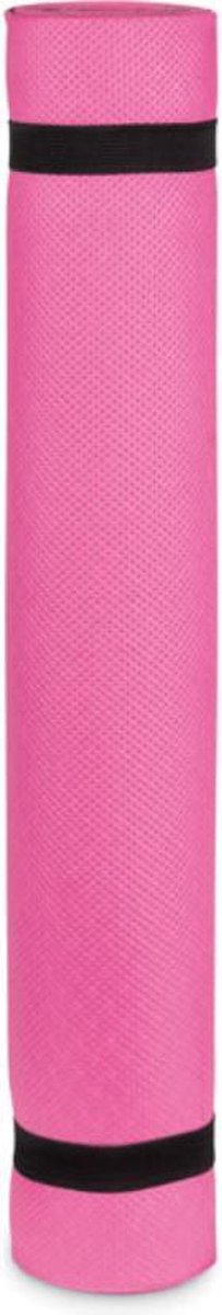 Yoga mat | roze | 183 x 61 x 0,4 cm | Inclusief draagtas