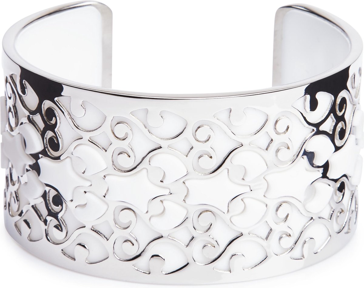 Rubz bangle in silver met extra geleverde gekleurde bandjes