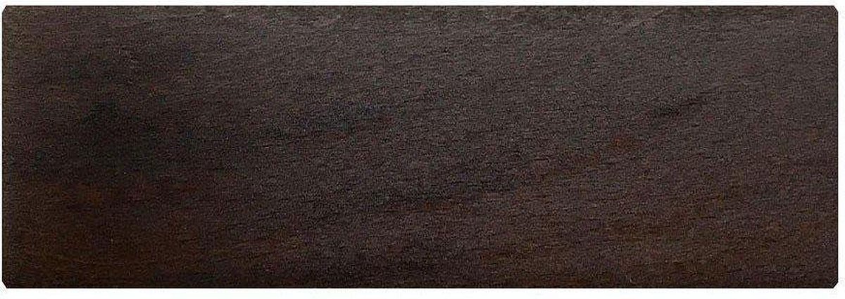Rechthoekige donkerbruine houten meubelpoot 6 cm