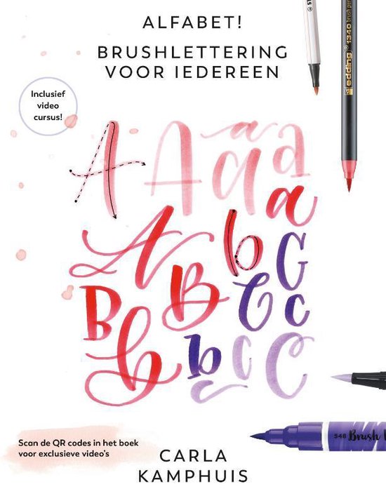 Boek cover Alfabet! Brushlettering voor iedereen van Carla Kamphuis (Paperback)