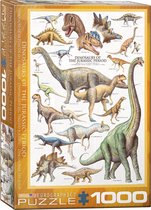 Eurographics puzzel Dinosaurs of the Jurassic - 1000 stukjes