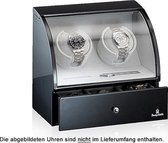 Designhütte Watchwinder Basel 2 LCD zwart 70005-48