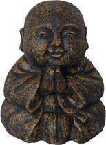 SENSE Saolin  - Kindermonnik - Boeddha - Tuinbeeld - Woonaccessoires - Happy shaolin- Monnik - Zittend Buddha