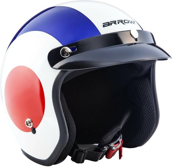 ARMOR AV48 retro open jethelm scooter helm, motorhelm, piloten helicopterhelm XXL 63...