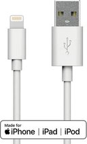 NÖRDIC LGNG-N1002 USB naar Apple Lightning kabel MFi, 0,5 m, wit