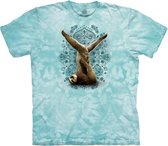 The Mountain Adult Unisex T-Shirt - Ardha Sarvangasana - Green