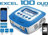 Pulsetec - Dual Charger - Excel 100 Duo - Pulse Link App - AC 100-240V - DC 11-18V - 100W Power - 0.1-10.0A - 1-6 Li-xx - 1-15 Ni-xx - 2-20V PB