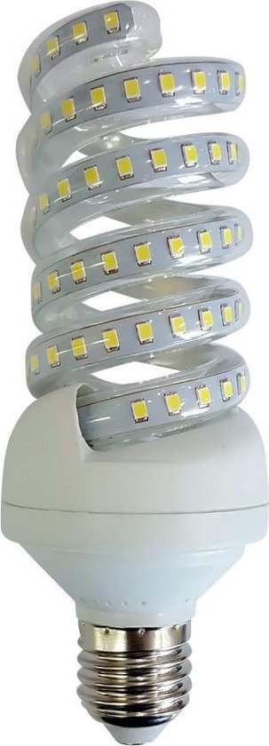 Lampe à économie d'énergie E27 LED | forme en spirale | 20 W = 175 W | blanc chaud 3000K