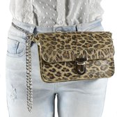 Beautiful On You – Heuptas Dames - Heuptasje - Tasje - Leopard de Luxe - Tijgerprint - Echt Leer