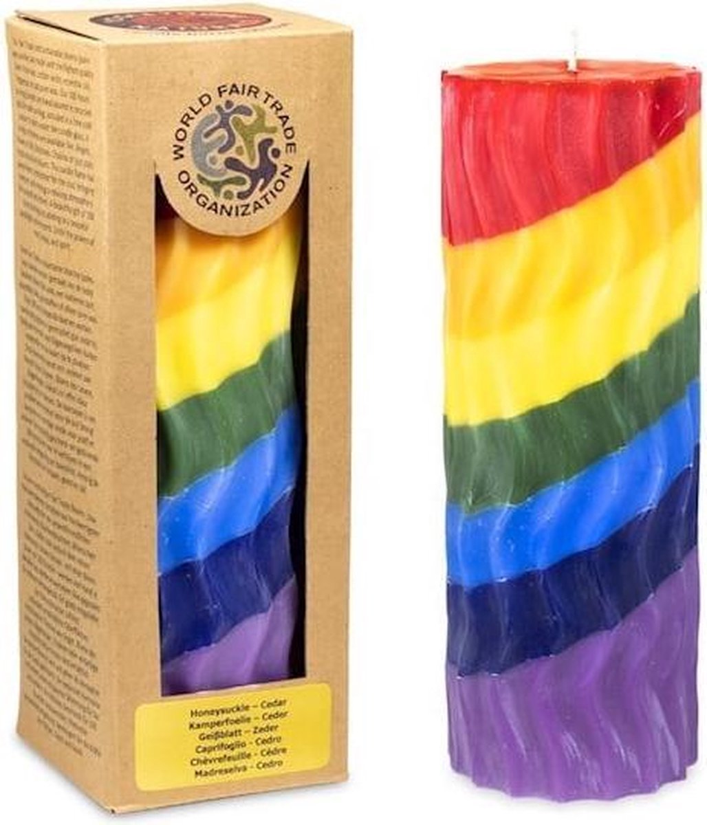 Goedkoopste Geurkaars Regenboog Golvend