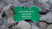 Keltora Pets Aluminium Hondenpenning Botje Green KPBNGR-M