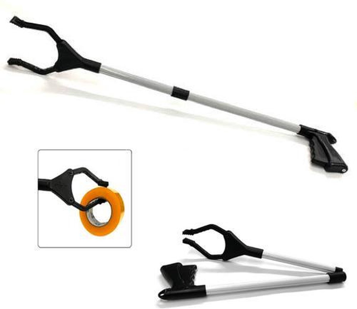 Afvalgrijper Aluminium 105 cm - Comfortabel en Efficiënt Afval Oppakken