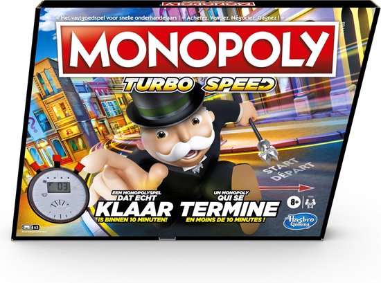 Afbeelding van het spel Monopoly Turbo Belgische Editie - Bordspel