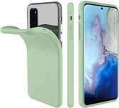 HB Hoesje Geschikt voor Samsung Galaxy S20 - Siliconen Back Cover - Groen