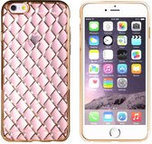 Hoesje CoolSkin Diamond TPU Case voor Apple iPhone 6 Plus/6S Plus Transparant Goud Roze