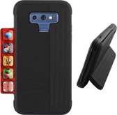 Card Stand Hoesje voor Samsung Note 9 Zwart