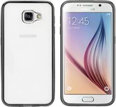 Backcover Clear Bumperlook voor Samsung A7 2016 Zwart