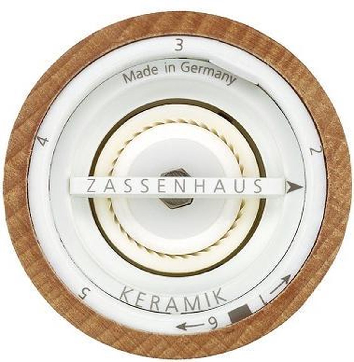 Zassenhaus Zoutmolen Frankfurt 18 cm Walnoot