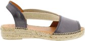 Toni Pons Etna Plom Leather Dames Espadrilles / Instappers – maat 37