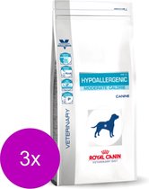 Royal Canin Veterinary Diet Hypoallergenic Moderate Calorie - Hondenvoer - 3 x 7 kg