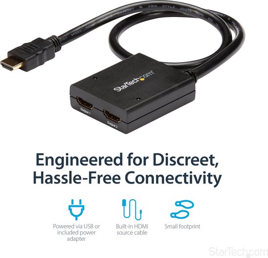 Commutateur répartiteur HDMI bidirectionnel Tecknet 1-in-2-Out / 2-in-1-Out, Prend