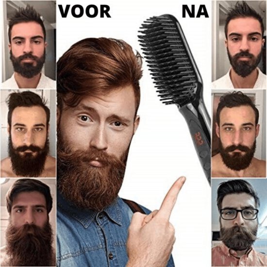 insluiten deugd geeuwen Beard-up Stijlborstel - Elektronische baard & hoofd Borstel - Baardkam... |  bol.com
