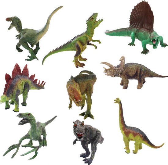 Voordeelpakket: 9 Stuks Dinosaurussen - Dinosaurus Speelgoed - Dinosaurus +  GRATIS... | bol.com