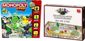 Spelvoordeelset Ganzenbord NL/FR - Bordspel & Monopoly Junior - Bordspel