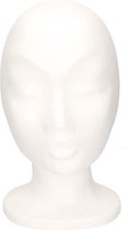 Hobby / DIY tête / tête en polystyrène Sonja 30 cm femme / fille - Tête de montage / tête de mannequin pour vitrine - Fabrication de matériaux de base / matériel de loisir