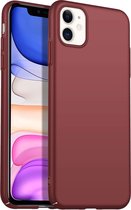 Back Case Cover iPhone 1 Hoesje Burgundy