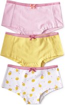 Little Label - meisjes - onderbroek - 3 stuks - geel, roze - maat 134/140 - bio-katoen