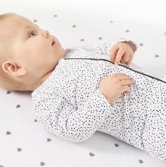 Medic fictie Bevestigen Little Label - babypakje met voetjes - white dot - maat: 62 - bio-katoen |  bol.com