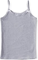 Little Label - meisjes - onderhemd - streep blauw, wit - maat 146/152 - bio-katoen