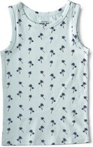 Little Label - tank top - palm azur - maat: 158/164 - bio-katoen