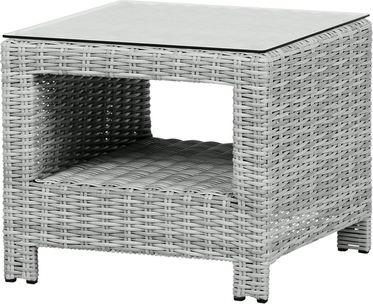 Vinor sidetable, met glasplaat, zand.