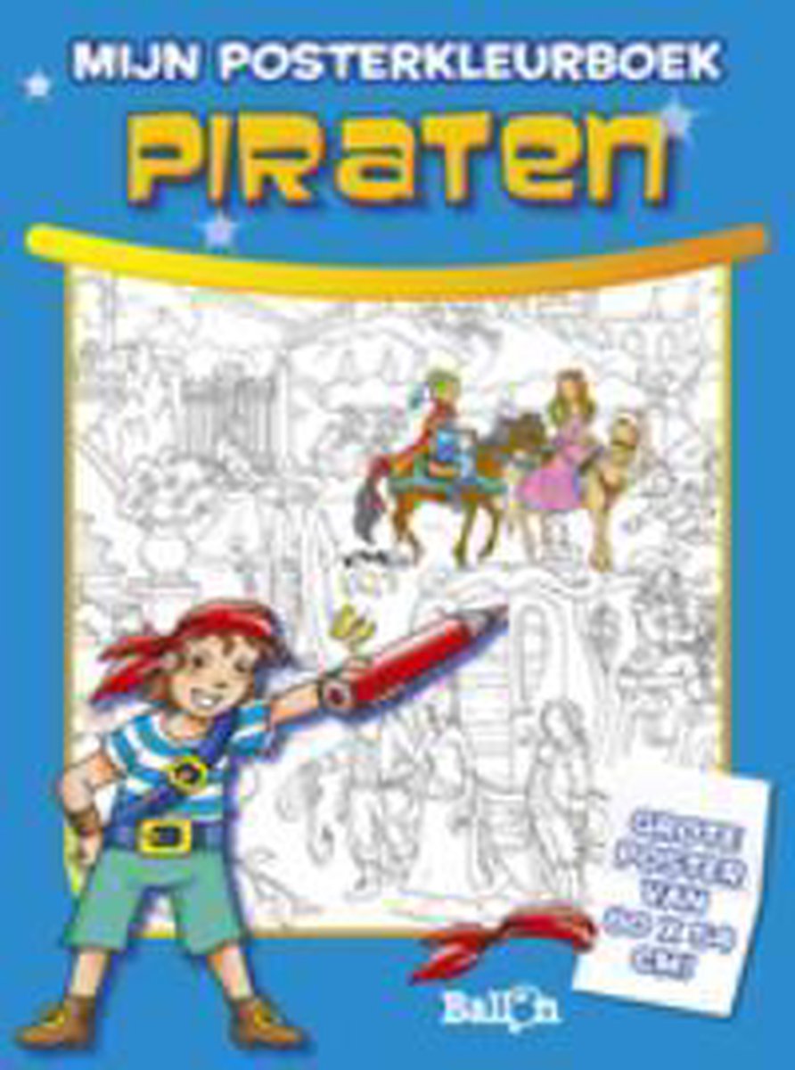 Mijn Posterkleurboek: Piraten