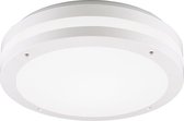 LED Plafondlamp - Badkamerlamp - Trion Keraly - Opbouw Rond - Waterdicht - 12W - Warm Wit 3000K - Mat Wit - Kunststof - BSE