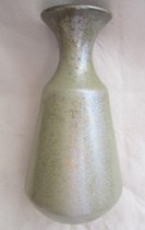 Aardewerk vaas, goud/groen H 23 x  Ø 13 cm