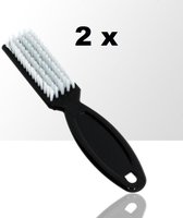 Stofborstel voor nagels 2 stuks, borstel voor nagels, manicure borstel voor nagels