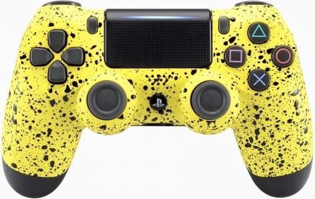 PS4, Wireless Dualshock 4 Controller V2 – Sparke Grip Yellow Custom