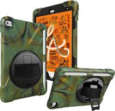 iPad Mini 7.9 inch (2019) Cover - Hand Strap Armor Case - Camouflage