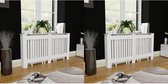 Radiatorombouw 2 st 152 cm MDF wit